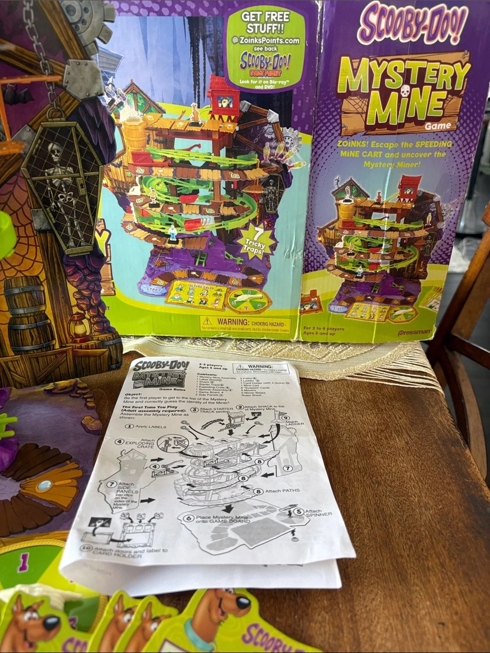 Scooby Doo Mystery Mine VTG 3D Game Missing Cart